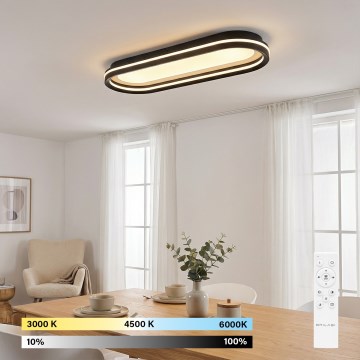 Brilagi - Plafón LED regulable TRIVARO LED/85W/230V 3000-6000K 20x60 cm + mando a distancia