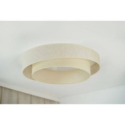 Brilagi - Plafón LED SHINE LED/26W/230V diá. 60 cm color crema