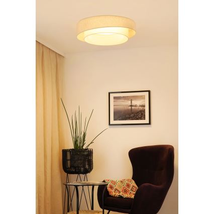 Brilagi - Plafón LED SHINE LED/26W/230V diá. 60 cm color crema