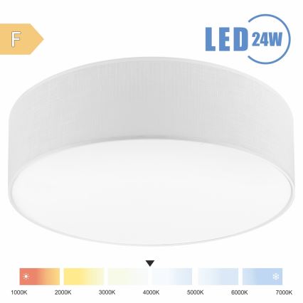 Brilagi - Plafón LED SIRIJA LED/24W/230V diá. 45 cm blanco