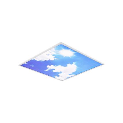 Brilagi - Plafón LED SLIMFRAME SKY LED/58W/230V 60x60 cm plateado/azul