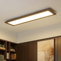 BRILAGI - Plafón LED SLIMFRAME WOOD LED/58W/230V 124x34 cm marón oscuro