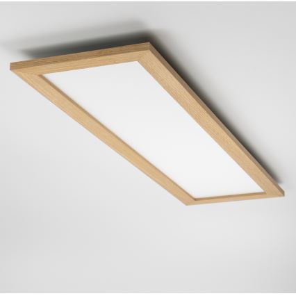 Brilagi - Plafón LED SLIMFRAME WOOD LED/58W/230V 124x34 cm marrón