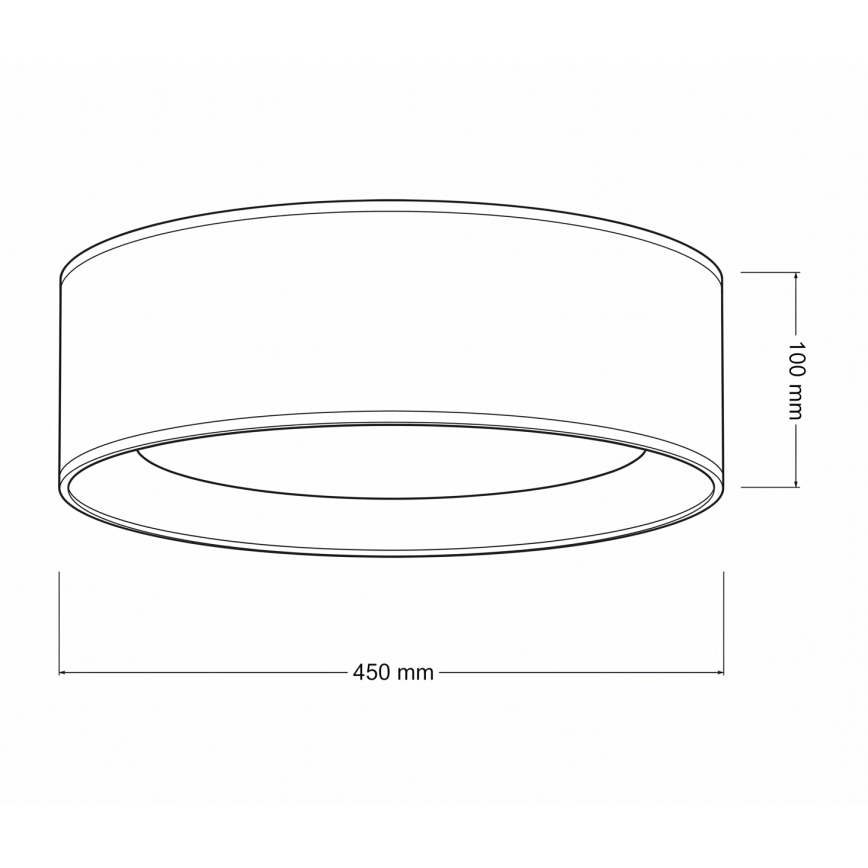 Brilagi - Plafón LED VELVET SIMPLE LED/24W/230V 4000K Ø 45 cm blanco