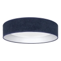 Brilagi - Plafón LED VELVET SIMPLE LED/36W/230V 3000K Ø 55 cm azul