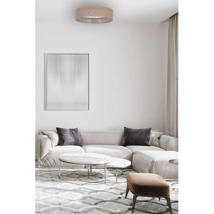 BRILAGI - Plafón LED VELVET STAR LED/24W/230V 40 cm 3000K/4000K/6400K marrón