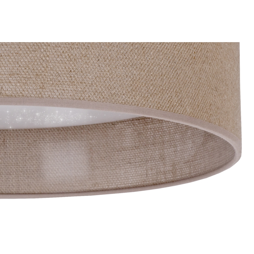 BRILAGI - Plafón LED VELVET STAR LED/24W/230V 40 cm 3000K/4000K/6400K marrón