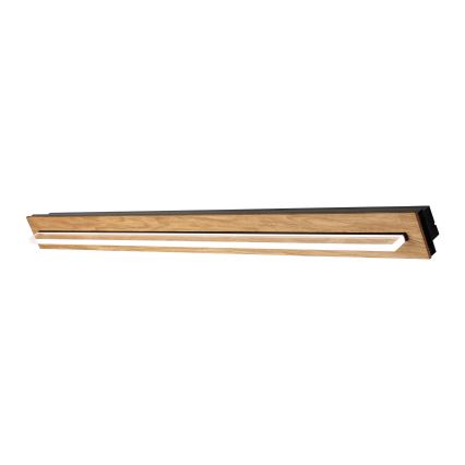 Brilagi - Plafón LED WOODY FLAT LED/25W/230V roble/negro