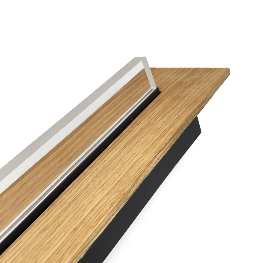Brilagi - Plafón LED WOODY FLAT LED/25W/230V roble/negro