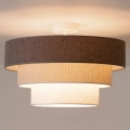 Brilagi - Plafón LUNETA 1xE27/60W/230V Ø 40 cm gris/crema/blanco
