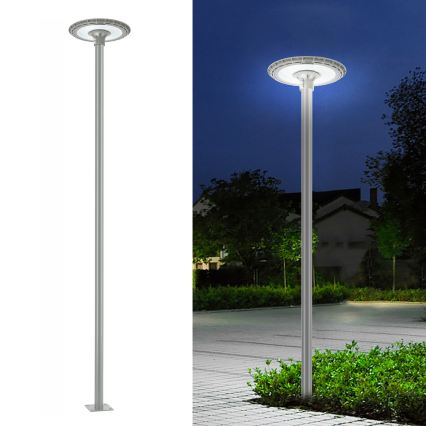 BRILAGI - Mástil metálico para poste de iluminación exterior URBAN, 3 m, Ø 58 mm, gris
