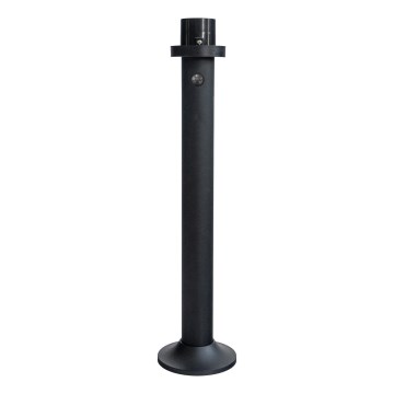 BRILAGI - Poste para lámpara exterior con sensor de movimiento y crepuscular HARBOR 1xE27/40W/230V 90 cm IP33 negro