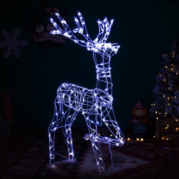BRILAGI - Reno navideño LED para exterior, 3,6 W, 31 LED, 230 V, 6500 K, 120 cm, IP44
