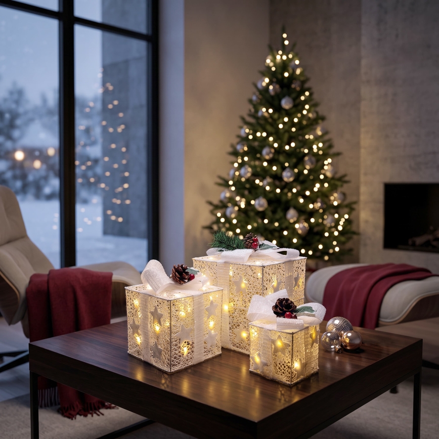 BRILAGI - Set 3x LED decoración navideña de exterior LED/230V IP44 regalos