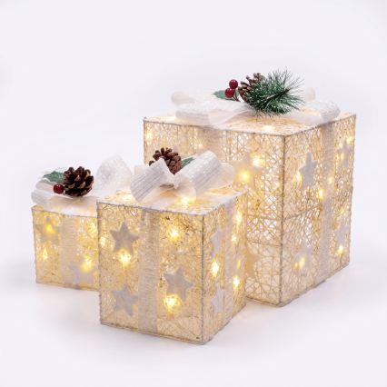 BRILAGI - Set 3x LED decoración navideña de exterior LED/230V IP44 regalos