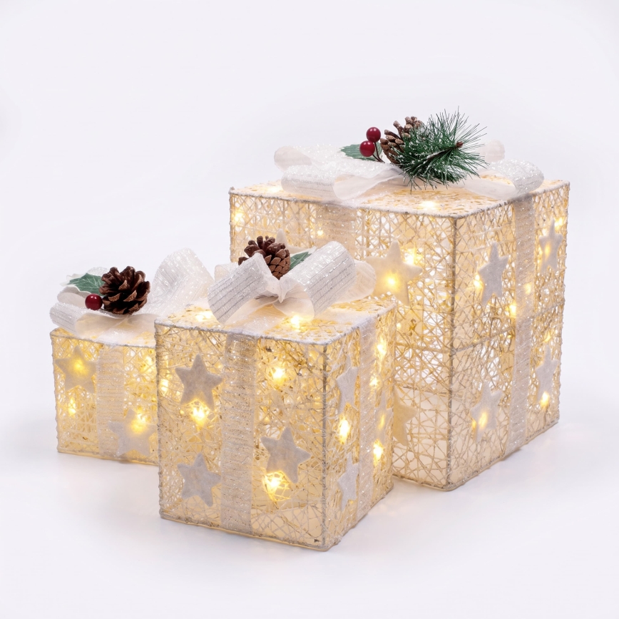BRILAGI - Set 3x LED decoración navideña de exterior LED/230V IP44 regalos