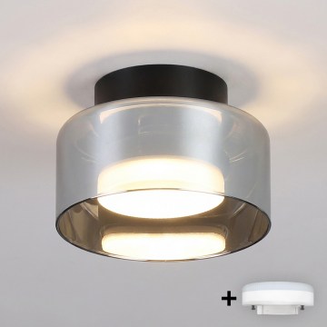 BRILAGI - Spot empotrable LED RGB+CCT regulable AURA LUX 1xGX53/14W/230V 2700-6500K Wi-Fi Tuya negro/ahumado