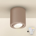 Brilagi - Spot empotrable regulable LED RGBW MIA 1xGU10/4,8W/230V 3000K 84x80 mm beige + mando a distancia