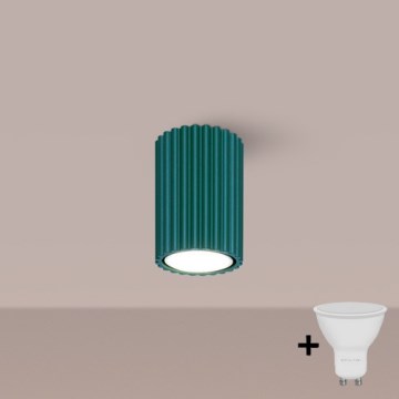 Brilagi - Spot LED empotrable CRESTO 1xGU10/10W/230V 10 cm turquesa