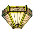 BRILAGI - Tiffany aplique de pared de vitral EMERALD 1xE14/40W/230V