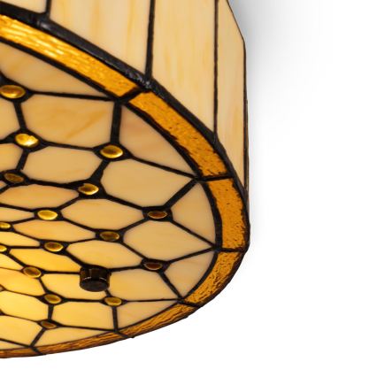 BRILAGI - Tiffany lámpara de techo de vitral IVORY 2xE27/60W/230V diámetro 40 cm