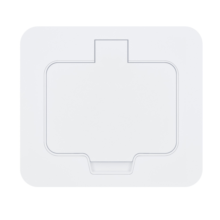 BRILAGI - Toma de corriente empotrada de cocina INBOX IP55 blanca rectangular