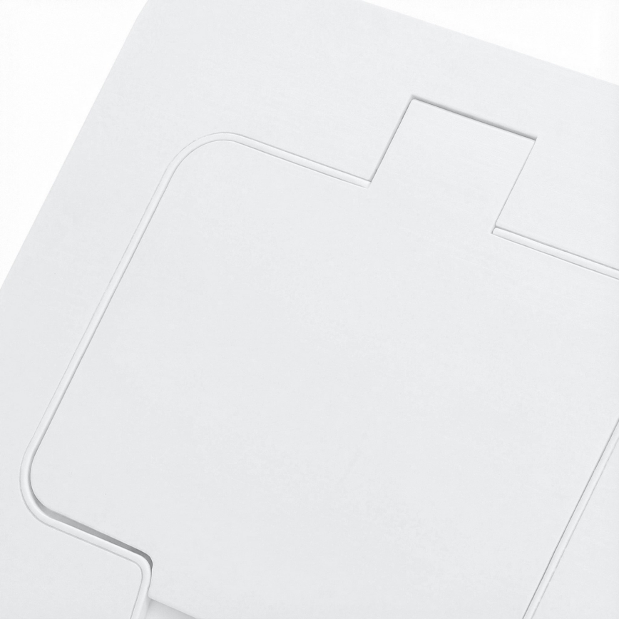 BRILAGI - Toma de corriente empotrada de cocina INBOX IP55 blanca rectangular