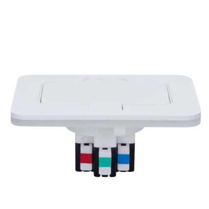 BRILAGI - Toma de corriente empotrada de cocina INBOX IP55 blanca rectangular