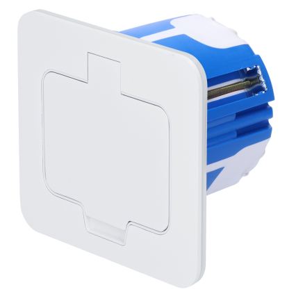 BRILAGI - Toma de corriente empotrada de cocina INBOX IP55 blanca rectangular