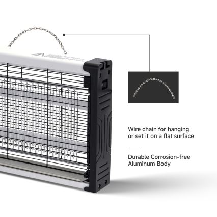Brilagi - Trampa eléctrica para insectos LED UV 2xLED/2W/230V 20 m2