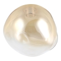 Brilagi - Tulipa de cristal de repuesto para lámpara de araña, aplique y lámpara de techo VULCANO G9, diámetro 15 cm, beige ahumado