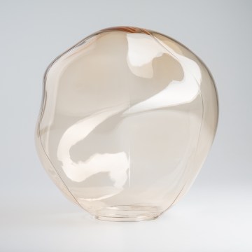 BRILAGI - Tulipa de repuesto para lámpara de araña, aplique y luminaria de techo VULCANO E27 Ø 25 cm beige ahumado