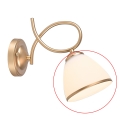 Brilagi - Tulipa de repuesto para lámpara de pared y lámpara de techo FRED E27, diámetro 13,5 cm, crema/dorado