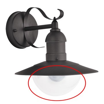 BRILAGI - Tulipa de repuesto para las luminarias MOLDE y OSLO E27, transparente