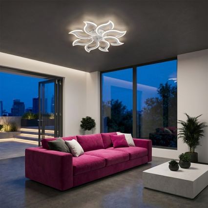 Brilagi - Ventilador de techo LED regulable LED/44W/230V 3000-6500K Ø 90 cm blanco + mando a distancia