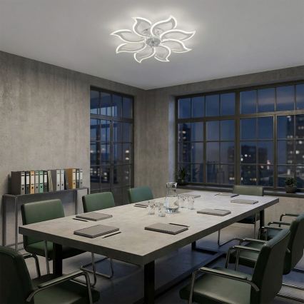 Brilagi - Ventilador de techo LED regulable LED/44W/230V 3000-6500K Ø 90 cm blanco + mando a distancia