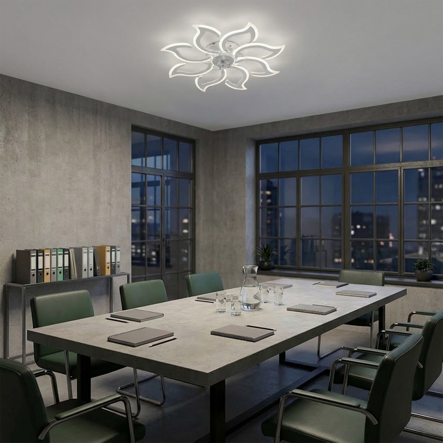 Brilagi - Ventilador de techo LED regulable LED/44W/230V 3000-6500K Ø 90 cm blanco + mando a distancia