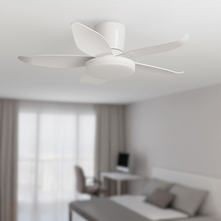 Brilagi - Ventilador de techo LED regulable LED/32W/230V Ø 95 cm blanco + mando a distancia
