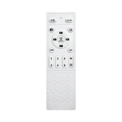 Brilagi - Ventilador de techo LED regulable LED/34W/230V 3000-6500K Ø 106 cm blanco/marrón + mando a distancia