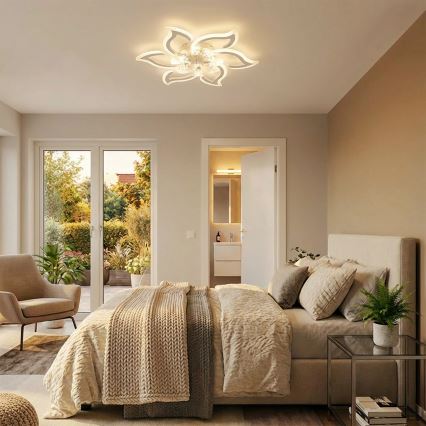 Brilagi - Ventilador de techo LED regulable LED/34W/230V 3000-6500K ø 83 cm blanco + mando a distancia