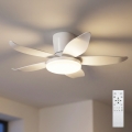 Brilagi - Ventilador de techo LED regulable LED/32W/230V 3000-6500K Ø 95 cm blanco + mando a distancia