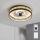 Brilagi - Ventilador de techo LED regulable LED/34W/230V 3000-6500K Ø 50 cm negro/dorado + mando a distancia
