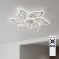 Brilagi - Ventilador de techo LED regulable LED/34W/230V 3000-6500K ø 83 cm blanco + mando a distancia