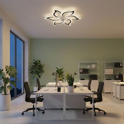 Brilagi - Ventilador de techo con luz LED regulable LED/34W/230V, diámetro 83 cm, negro + mando a distancia
