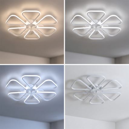 BRILAGI - Ventilador de techo LED regulable LED/38W/230V 3000-6500K Ø 76 cm blanco + mando a distancia