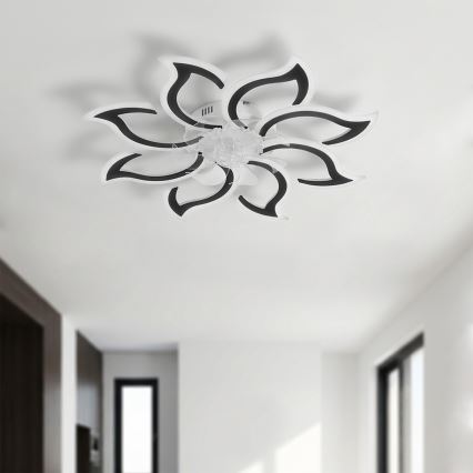 Brilagi - Ventilador de techo LED regulable LED/44W/230V 3000-6500K Ø 90 cm negro + mando a distancia