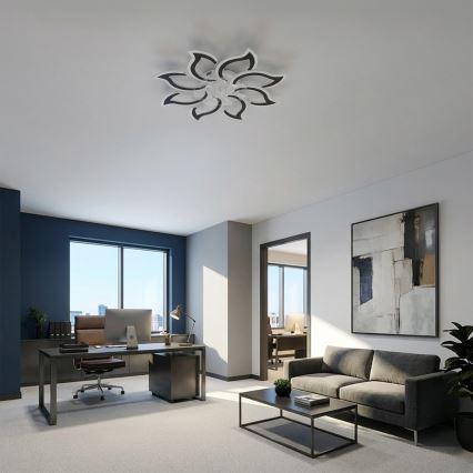 Brilagi - Ventilador de techo LED regulable LED/44W/230V 3000-6500K Ø 90 cm negro + mando a distancia