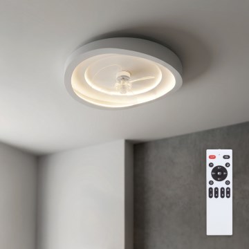 Brilagi - Ventilador de techo LED regulable LED/80W/230V Ø 50 cm blanco + mando a distancia