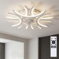Brilagi - Ventilador de techo regulable con luz LED 70 W/230 V, Ø 76 cm, blanco + mando a distancia