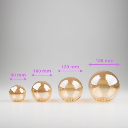 Brilagi - Vidrio de repuesto para arañas, apliques y lámparas MISTEL, MILLA diá. 10 cm dorado